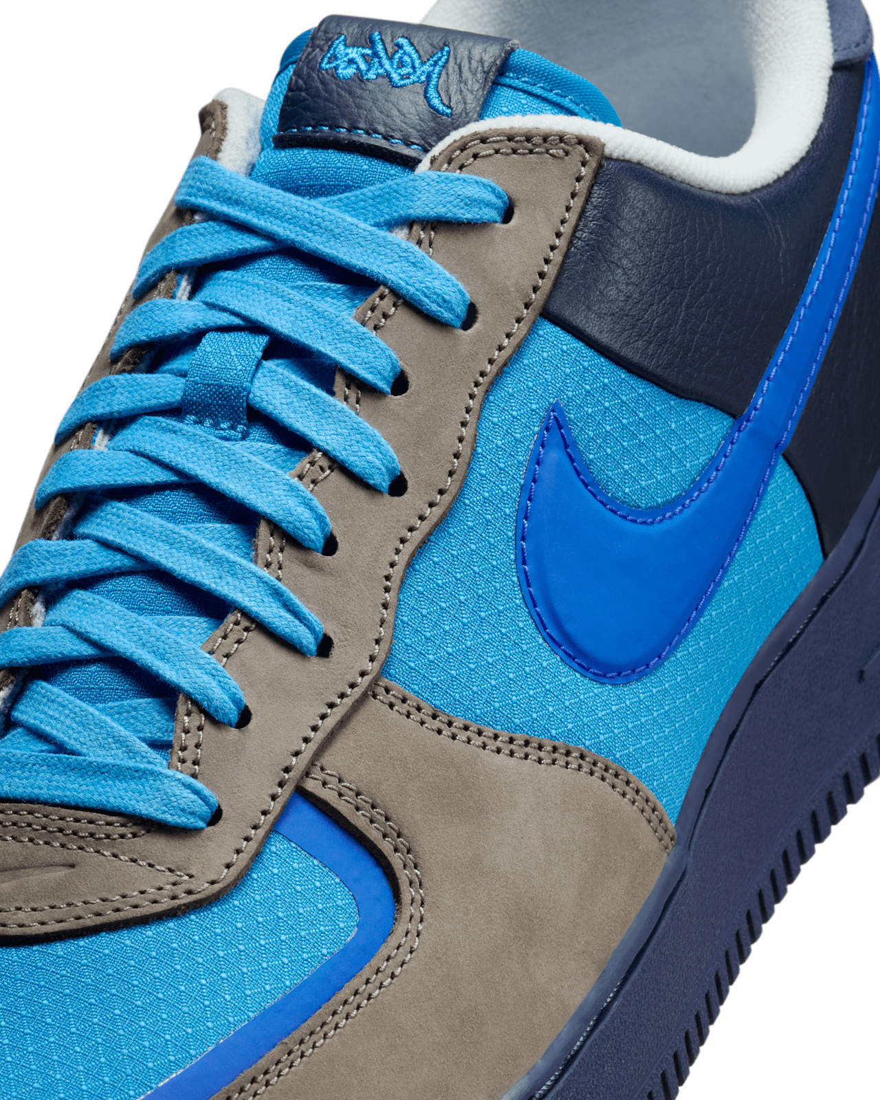 Nike air force low bleu sales